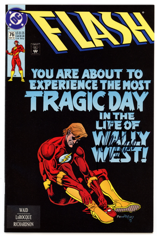 Flash #76 (DC, 1993) - Signed - Mark Waid - Vintage