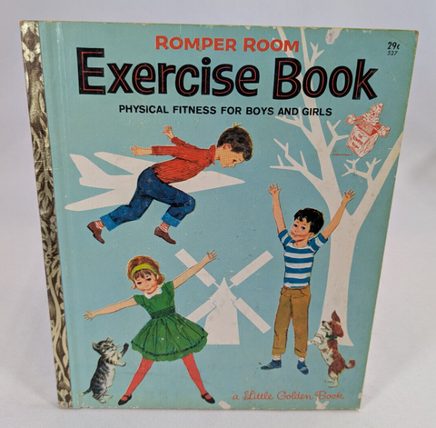 Little Golden Book Romper Room Exercise Book (Golden Press, 1964) - Vintage