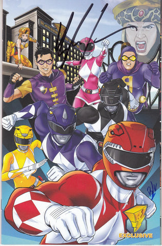 Mighty Morphin Power Rangers #20 Rangerstop 2018 Variant (Boom!, 2017) - Signed