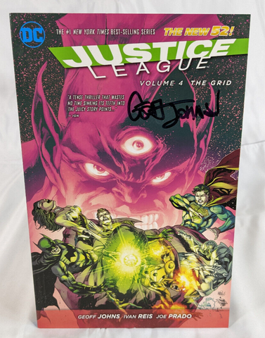 Justice League Vol 4 The Grid TP (DC, 2017) - Signed - COA