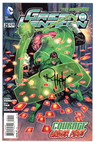 Green Lantern #25 (DC, 2013) - Signed - Rob Hunter