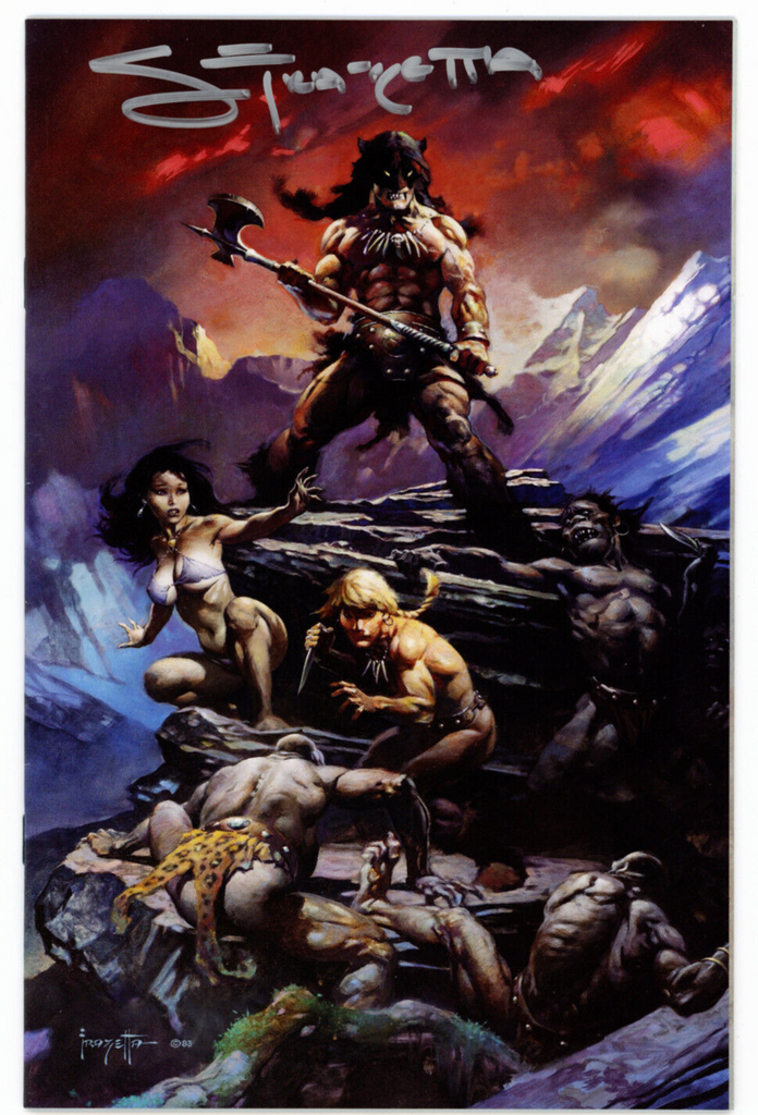 Fire & Ice #1 Frank Frazetta Movie Poster Virgin Art Variant (Dynamite, 2023) - Signed - COA