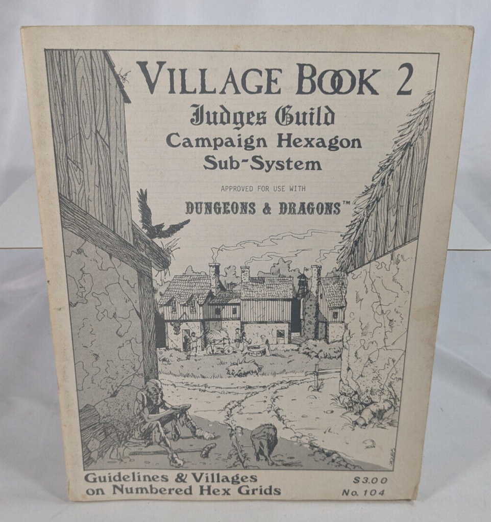 Village Book 2 Sourcebook SC (Judges Guild, 1979) - Vintage - First Printing