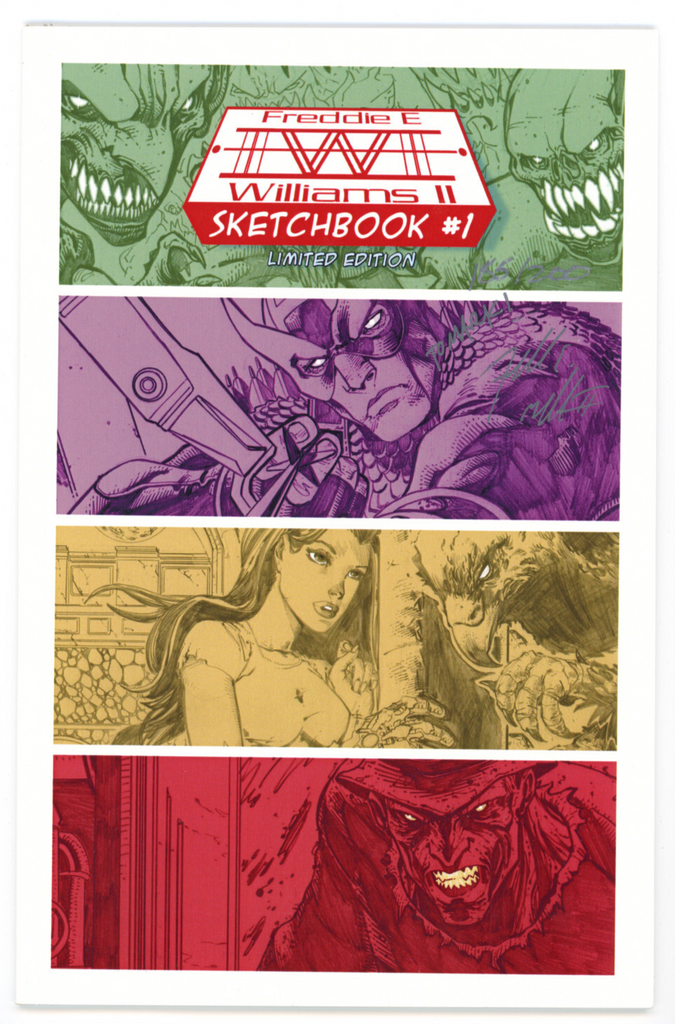Freddie E Williams II Sketchbook #1 (2006) - Limited Signed Edition - #185/200