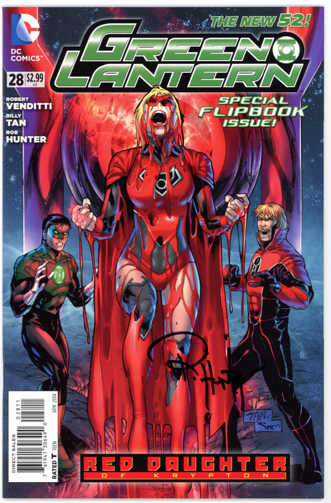 Green Lantern #28 (DC, 2014) - Signed - Rob Hunter