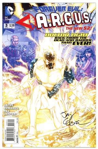 Forever Evil: ARGUS #3 (DC, 2013) - Signed - Jay Leisten
