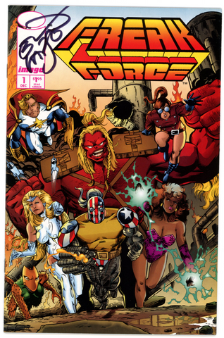 Freak Force #1 (Image, 1993) - Signed - Erik Larsen - First Printing - Vintage