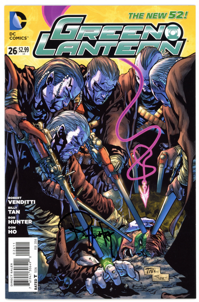 Green Lantern #26 (DC, 2013) - Signed - Rob Hunter