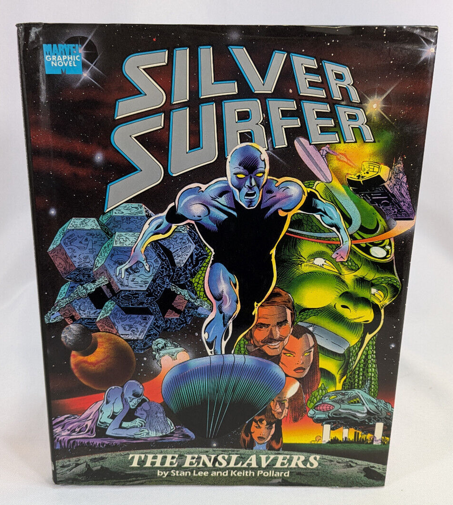 Silver Surfer The Enslavers HC w/DJ (Marvel, 1990) - First Printing - Vintage