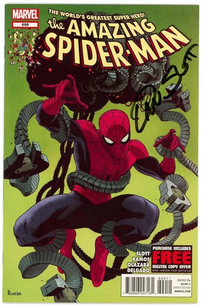 Amazing Spider-Man #699 Paolo Rivera Cover (Marvel, 2012) - Signed