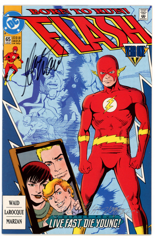 Flash #65 (DC, 1992) - Signed - Mark Waid - José Marzán Jr. - Vintage