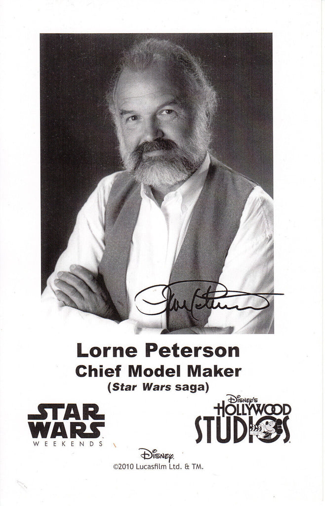 Disney's Star Wars Weekends 2010 Lorne Peterson Pre-Print Signed Photo