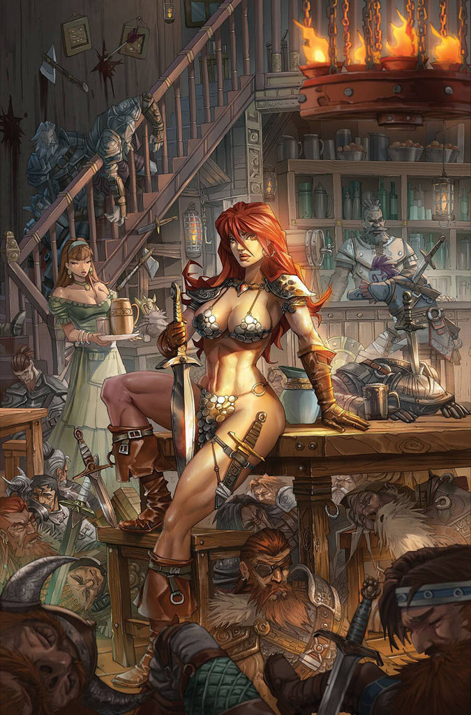 Red Sonja 2023 #1 1:125 Alan Quah Virgin Art Foil Variant (Dynamite, 2023)