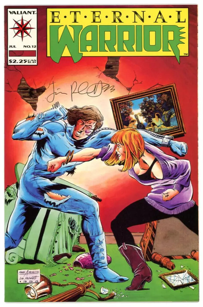 Eternal Warrior #12 (Valiant, 1993) - Signed - Vintage - Jimmy Palmiotti