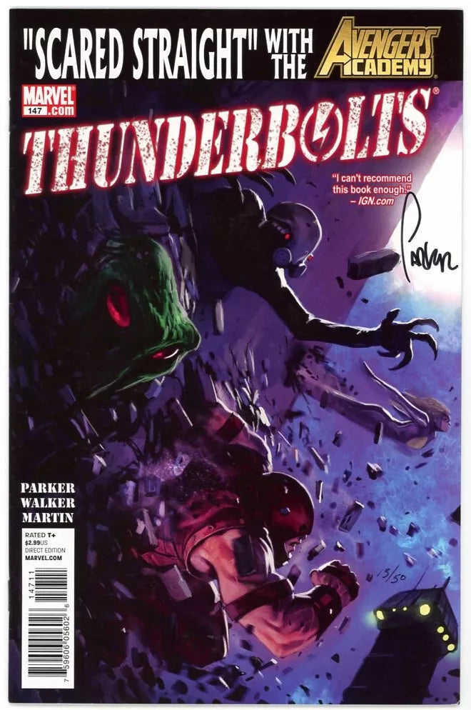 Thunderbolts #147 Marko Djurdjevic Cover (Marvel, 2010) - Signed - #13/50 - COA