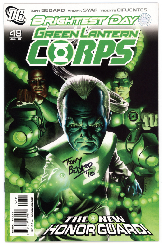 Green Lantern Corps #48 (DC, 2010) - Signed - Tony Bedard