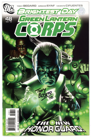 Green Lantern Corps #48 (DC, 2010) - Signed - Tony Bedard