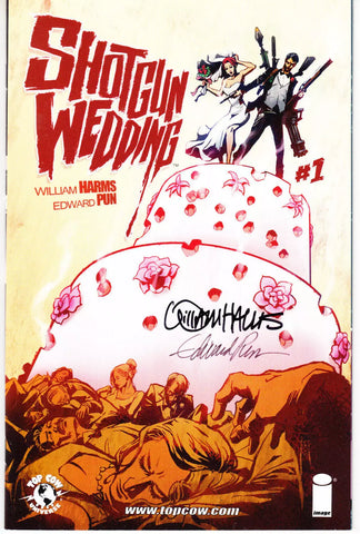 Shotgun Wedding #1 1/5 Edward Pun Variant (Image, 2014) - Signed
