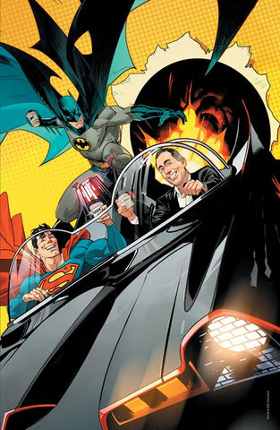 Batman/Superman: World's Finest #1 1/100 Dan Mora Jerry Seinfeld in the Batmobile Virgin Art Variant