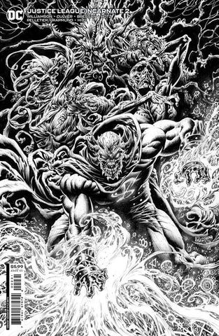 Justice League Incarnate #2 1/25 Kyle Hotz Black & White Variant