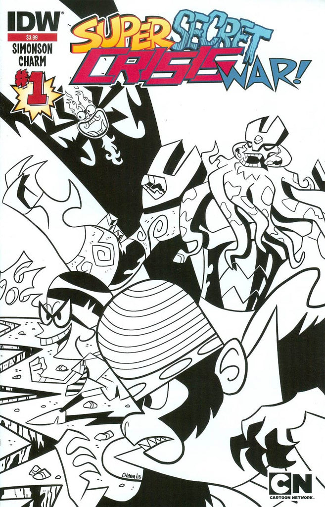 Super Secret Crisis War! (Vol 1 2014) #1 CVR B B&W Variant