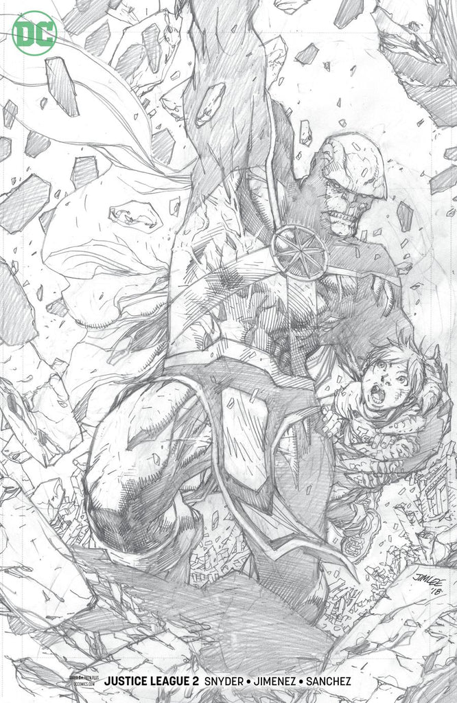 Justice League #2 1/100 Jim Lee Martian Manhunter Sketch Variant