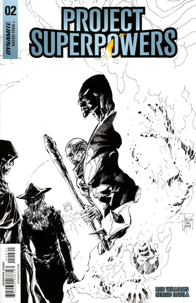 Project Superpowers #2 1/10 Philip Tan Black & White Variant