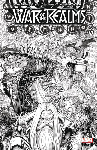 War of the Realms #6 1/200 Arthur Adams Black & White Variant