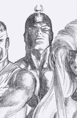 Fantastic Four #25 1/100 Alex Ross Black Bolt Timeless Sketch Virgin Art Variant