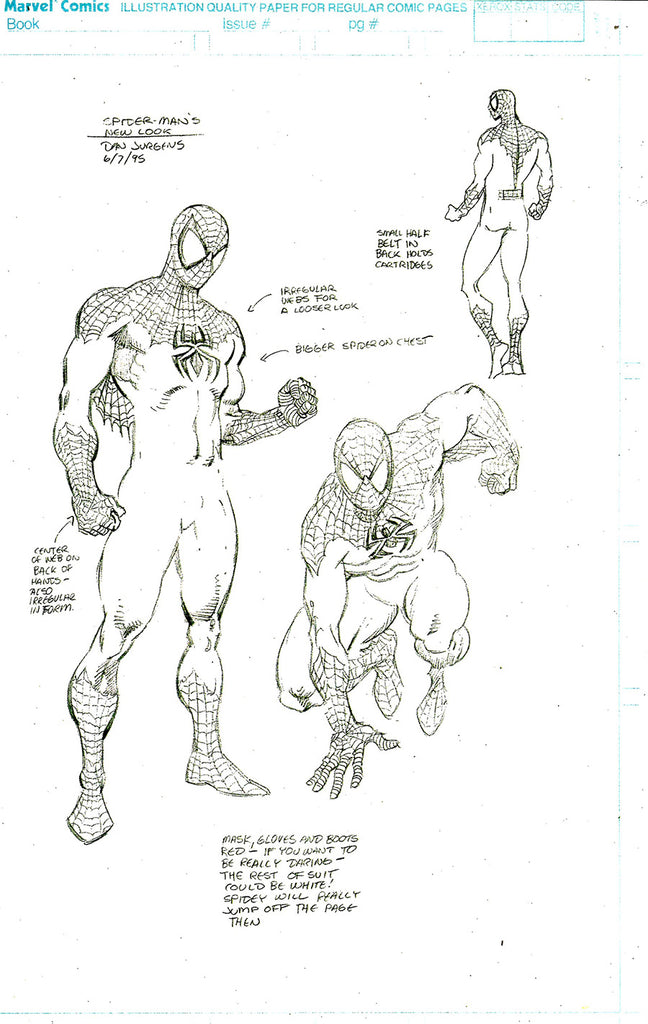 Ben Reilly: Spider-Man #1 1/50 Dan Jurgens Design Sketch Variant