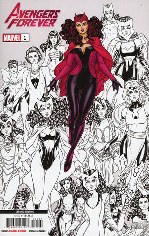 Avengers Forever #1 1/25 Russell Dauterman Second Printing Scarlet Witch Variant