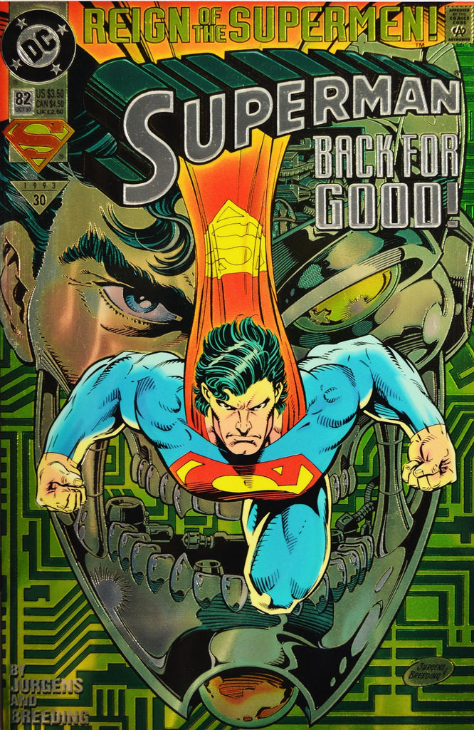 Superman (Vol 2 1987) #82 CVR C "Gold Error" Cover