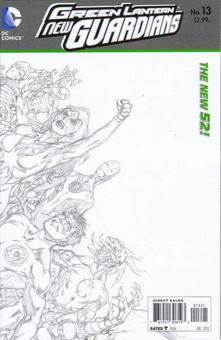 Green Lantern: New Guardians (Vol 1 2011) #13 CVR B B&W Variant