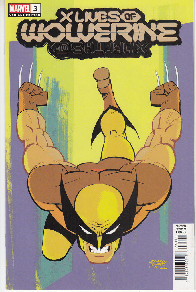 X Lives of Wolverine #3 1/25 Leonardo Romero Animation Style Variant