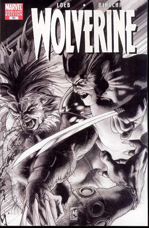 Wolverine (Vol 3 2003) #51 CVR B B&W Variant
