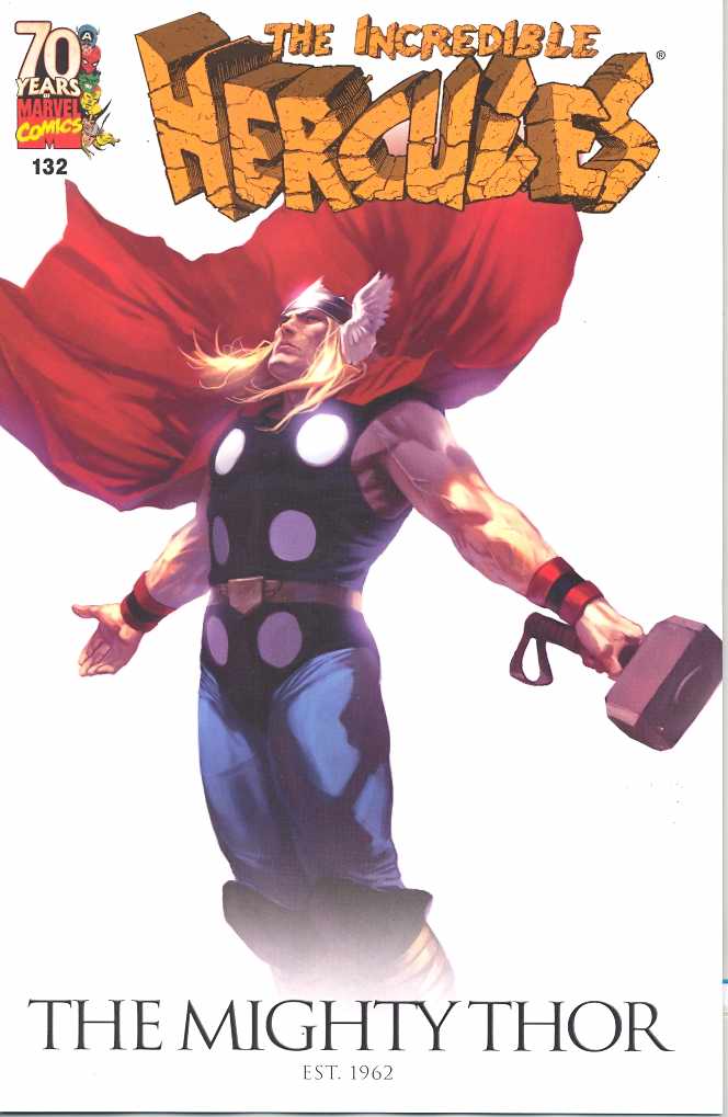 Incredible Hercules (Vol 1 2008) #132 CVR B 70th Anniversary Djurdjevic Variance