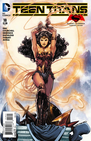 Teen Titans (Vol 5 2014) #18 CVR B Batman v Superman Cover