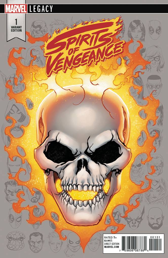 Spirits Of Vengeance #1 1/10 Mike McKone Ghost Rider Headshot Variant