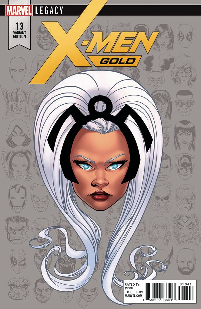 X-Men Gold #13 1/10 Mike Mckone Storm Headshot Variant