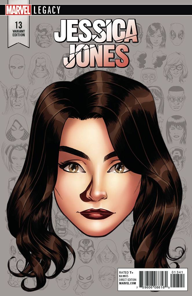 Jessica Jones #13 1/10 Mike Mckone Headshot Variant