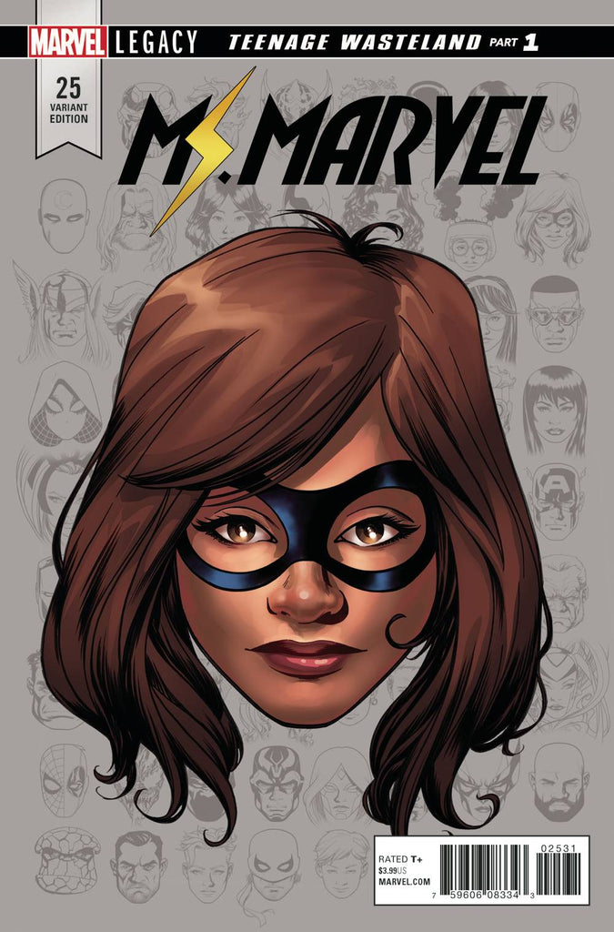 Ms Marvel #25 1/10 Mike McKone Headshot Variant
