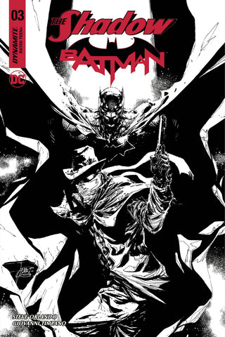 The Shadow Batman #3 1/10 Philip Tan Black & White Variant