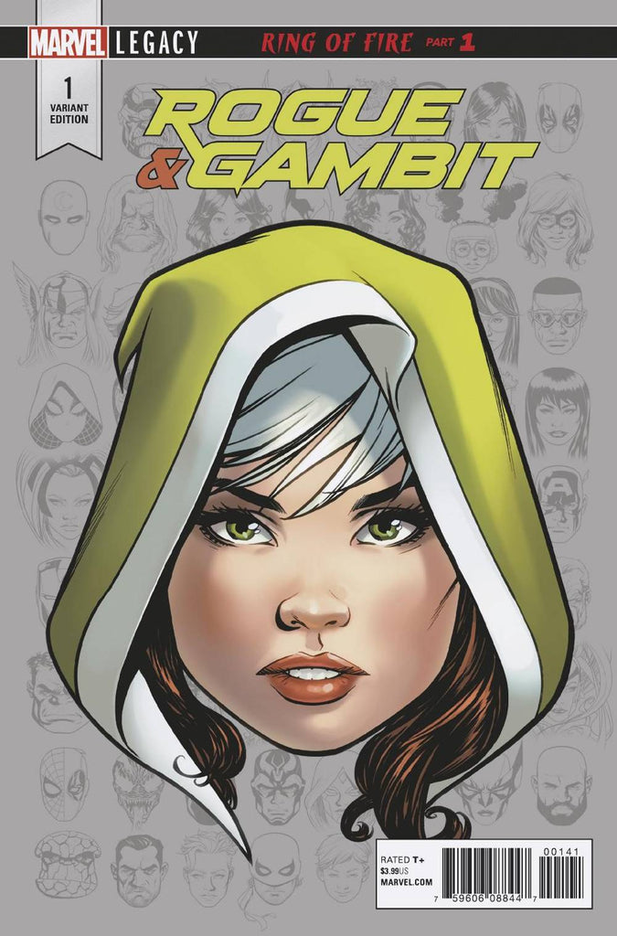 Rogue & Gambit #1 1/10 Mike McKone Headshot Variant