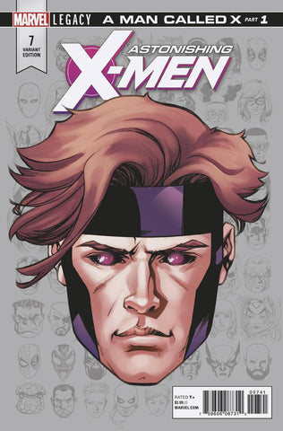Astonishing X-Men #7 1/10 Mike McKone Headshot Gambit Variant