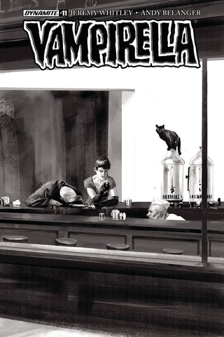 Vampirella #11 1/30 Copy Jimmy Broxton Black & White Nighthawks Variant