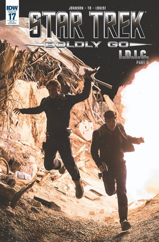 Star Trek Boldly Go #17 1/10 Chris Pine Anton Yelchin Kirk Chekov Movie Photo Variant (IDW, 2018)
