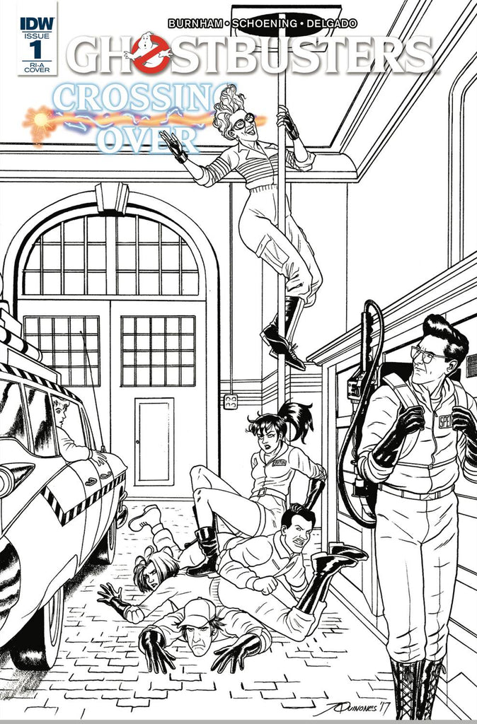 Ghostbusters Crossing Over #1 1/10 Black & White Variant