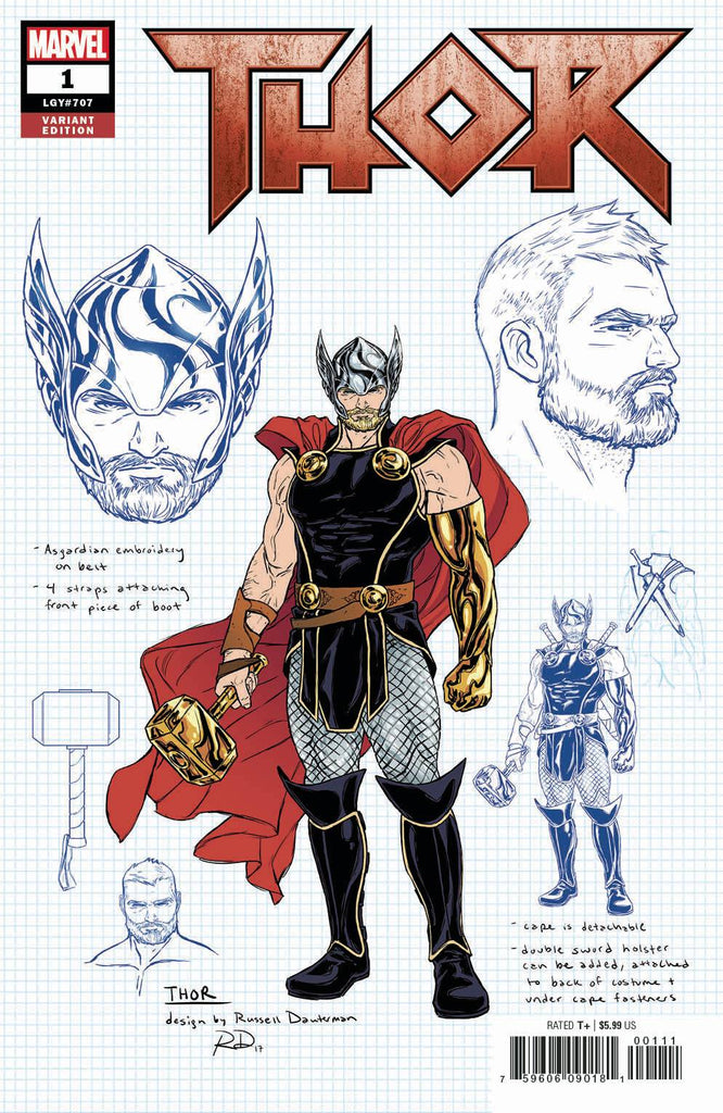 Thor #1 1/10 Russell Dauterman Thor Design Variant