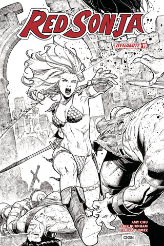 Red Sonja #19 1/20 Sean Chen Sketch Variant (Dynamite, 2018)