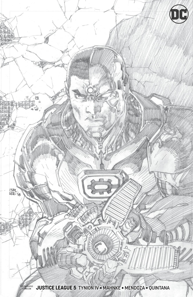 Justice League #5 1/100 Jim Lee Cyborg Sketch Variant